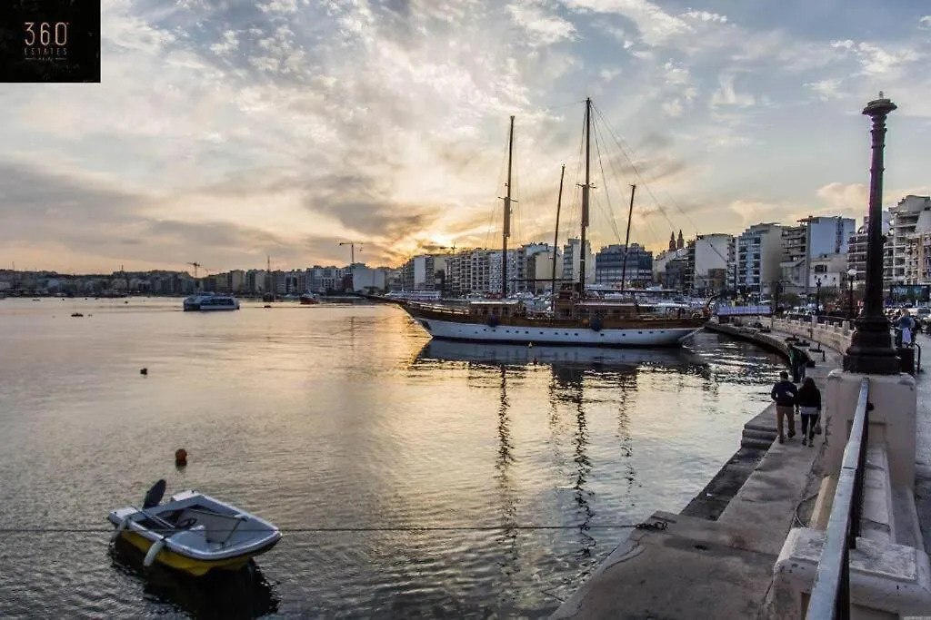 Tastefully Designed 3Br Home In Gzira With Wifi By 360 Estates Malte